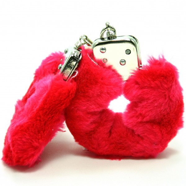 love cuffs plush red