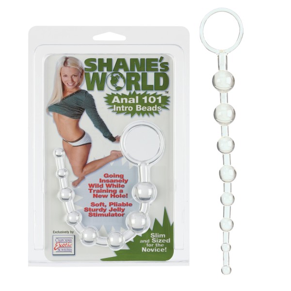 shanes anal 101 intro beads clear