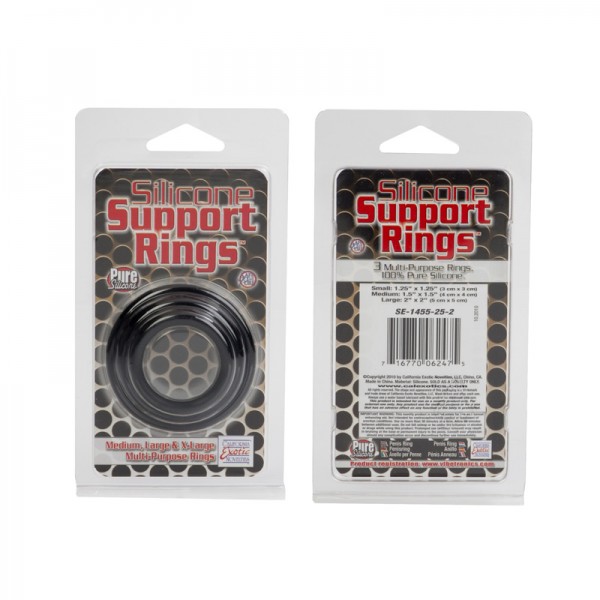 silicone support rings black